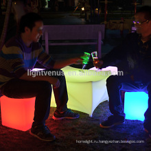 загораются свечения привело куба место используется открытый события мебель красочные RGB led куб свет бар стул